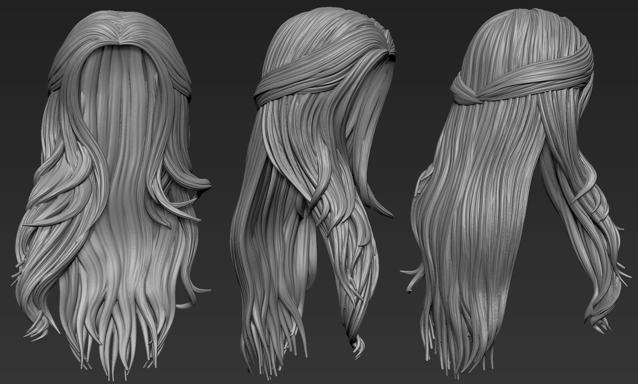 Hair 52 3D model_10