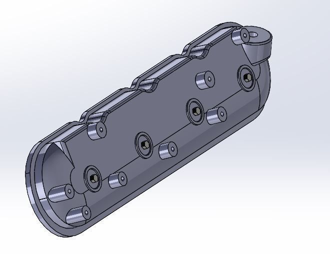 LS Valve Cover Driver side 3D model_2