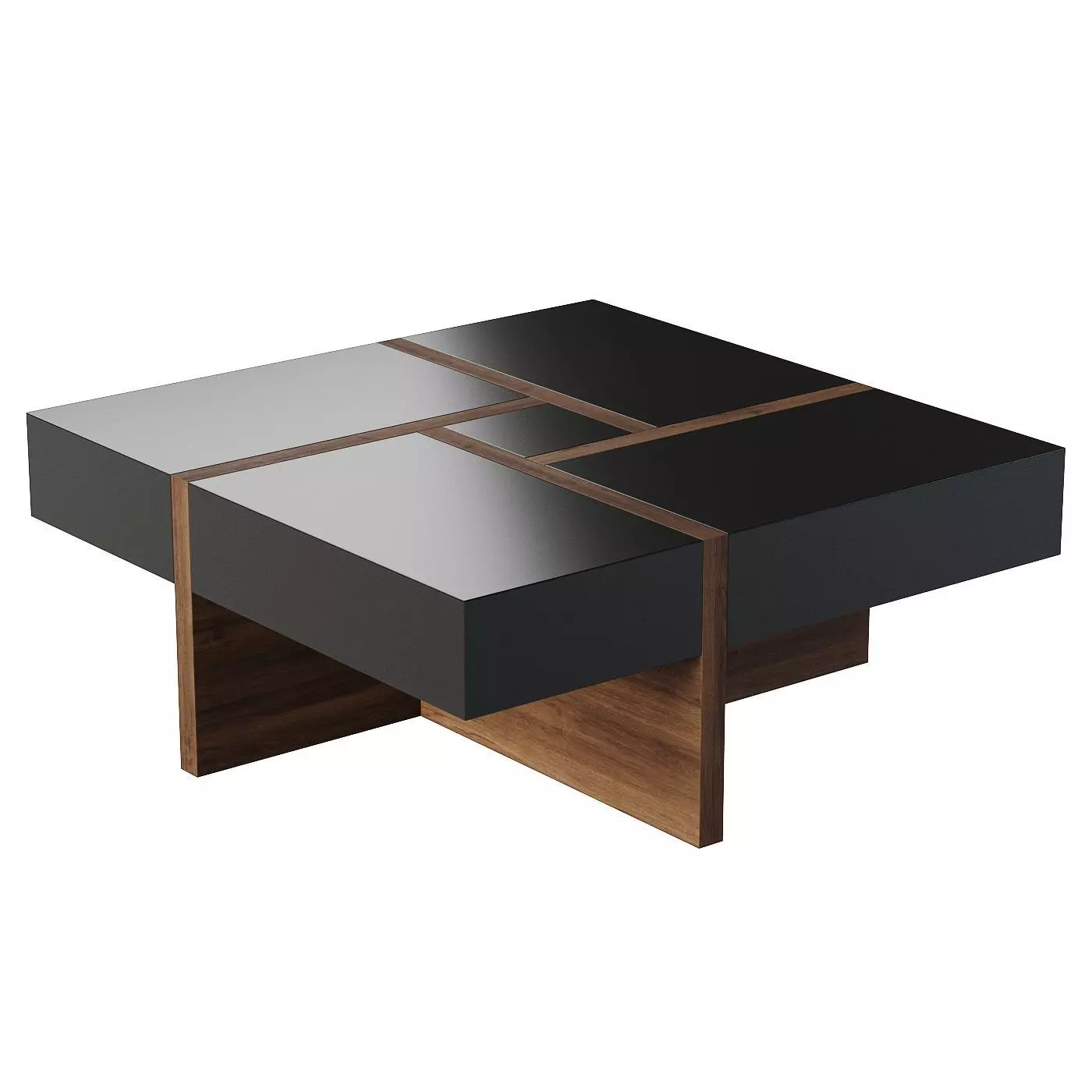 Mokiyo Modern Coffee Table Low-poly 3D model_0