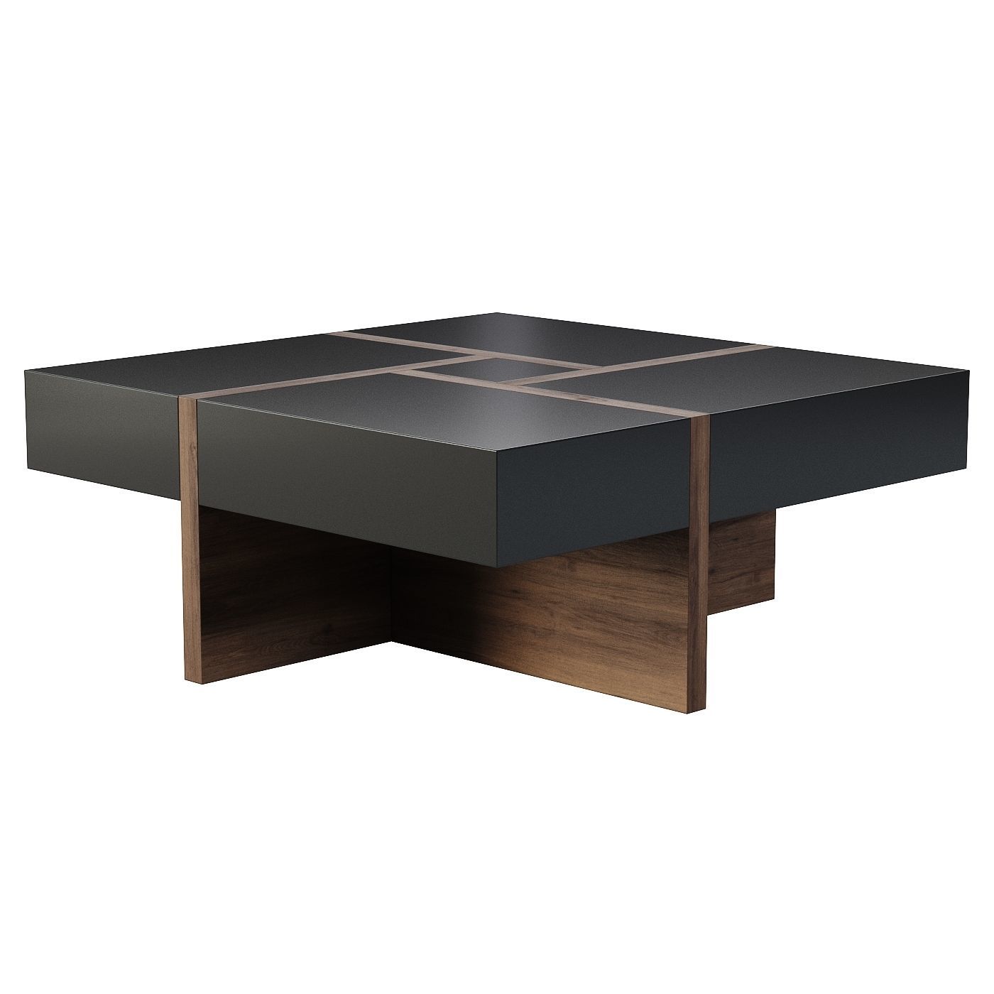 Mokiyo Modern Coffee Table Low-poly 3D model_3
