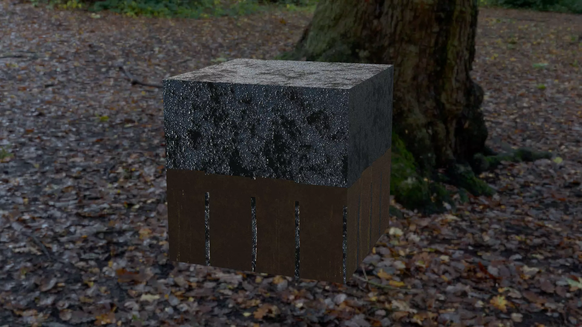 Wood Wall Panel PBR Texture Material Texture