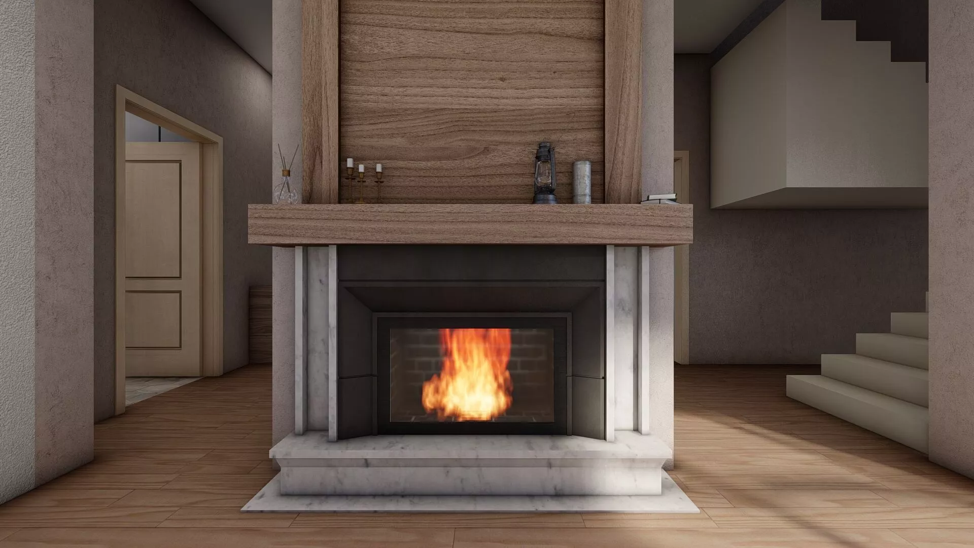 Camp fire Free 3D model