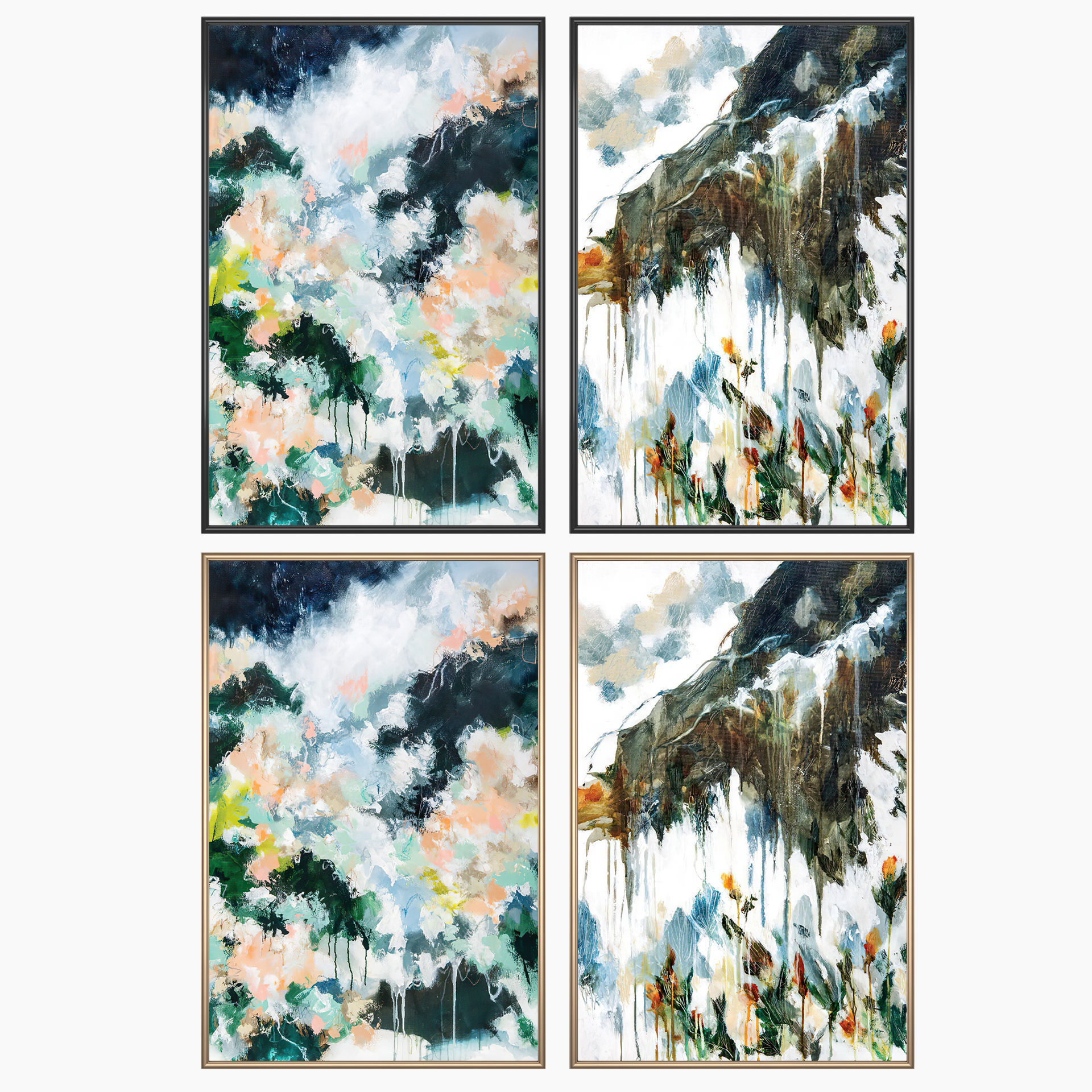 Wall Art Set 3651 3D model_1