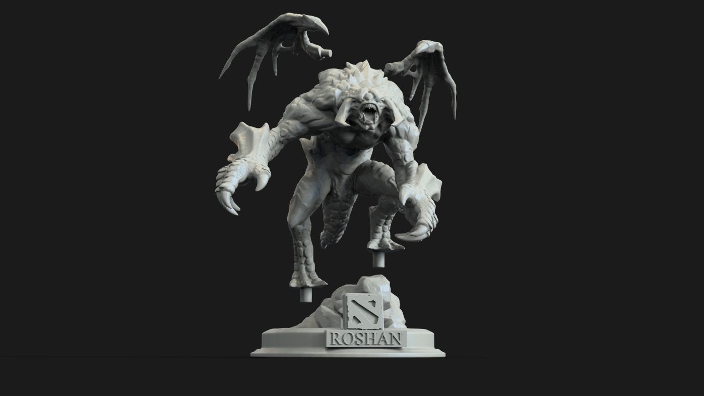 Roshan demon statue 3D print model_1