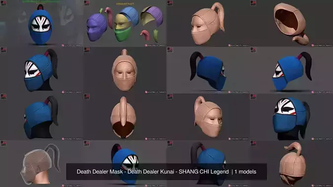 Death Dealer Mask - Death Dealer Kunai - SHANG CHI Legend 
