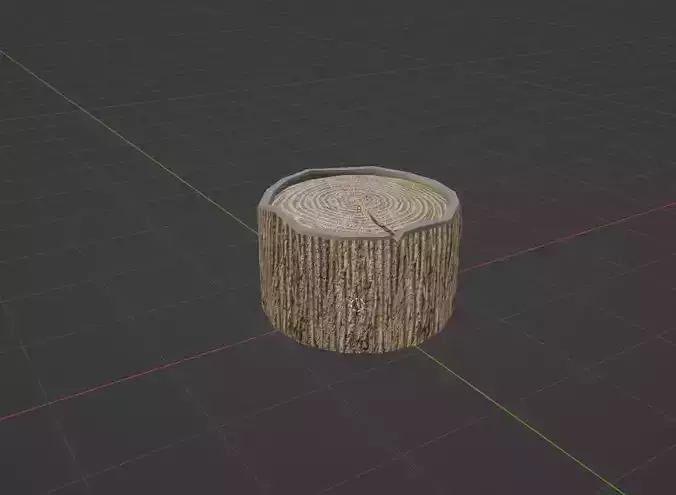Tree Stump Free low-poly Free low-poly 3D model