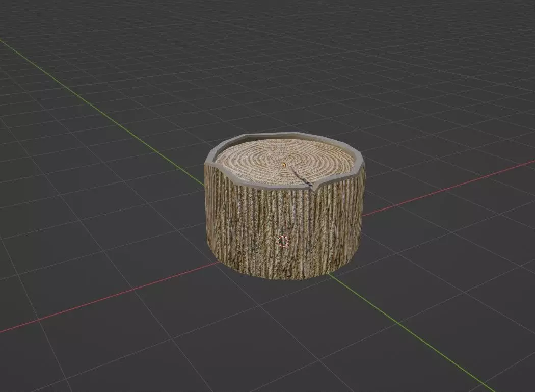Tree Stump Free low-poly Free low-poly 3D model_0