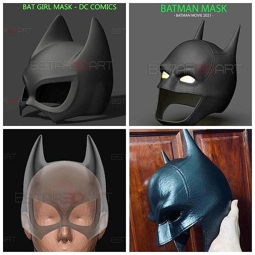 Bat Man and Bat girl 2021 3D Model Collection