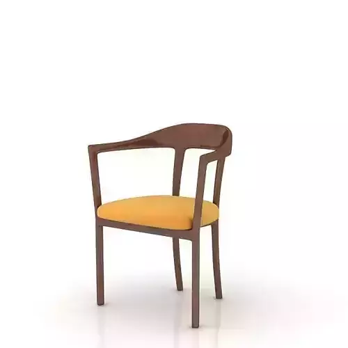 Modern Wood And Fabric Chair