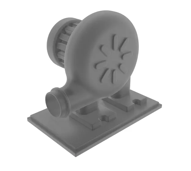 Electric Blower Low-poly 3D model