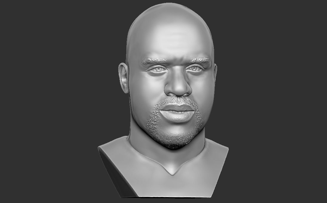 Shaquille ONeal bust for 3D printing 3D print model_13