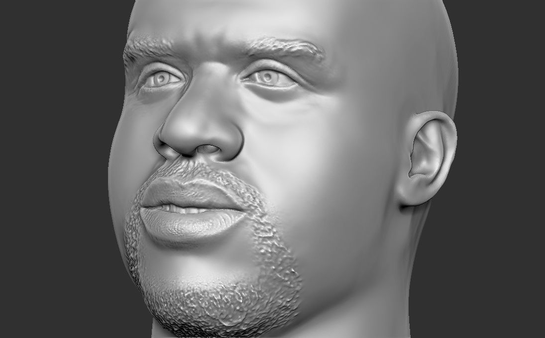 Shaquille ONeal bust for 3D printing 3D print model_19