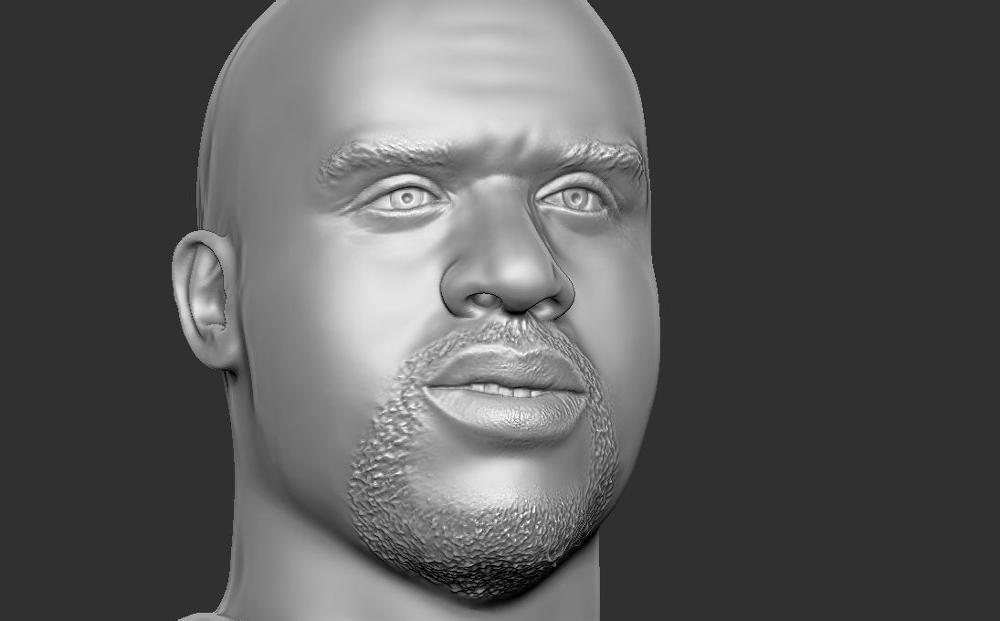 Shaquille ONeal bust for 3D printing 3D print model_18