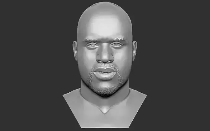 Shaquille ONeal bust for 3D printing 3D print model