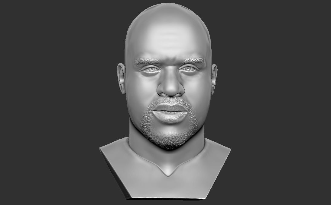 Shaquille ONeal bust for 3D printing 3D print model_14