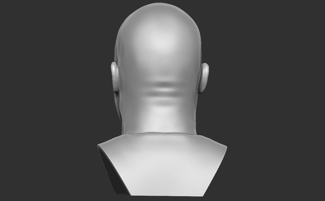 Shaquille ONeal bust for 3D printing 3D print model_7