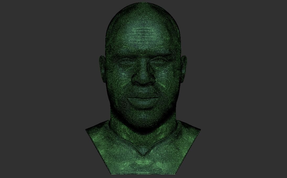 Shaquille ONeal bust for 3D printing 3D print model_23