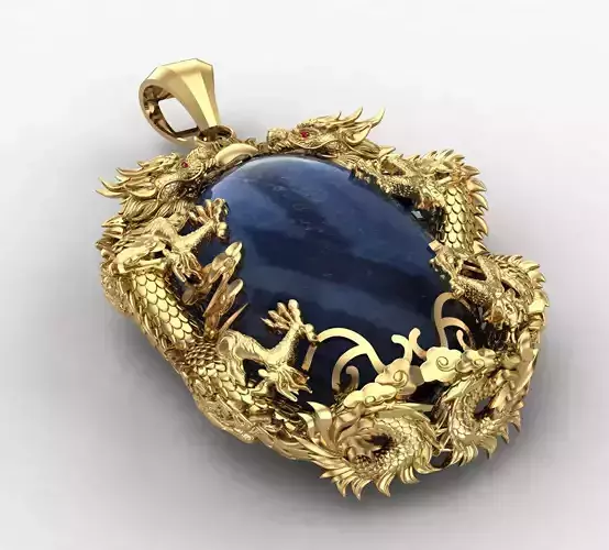 Dual Dragons Pendant