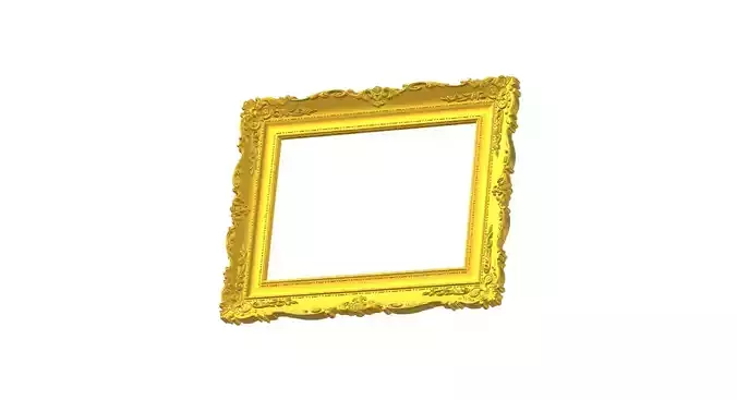 3D Picture Carved Frame  Model