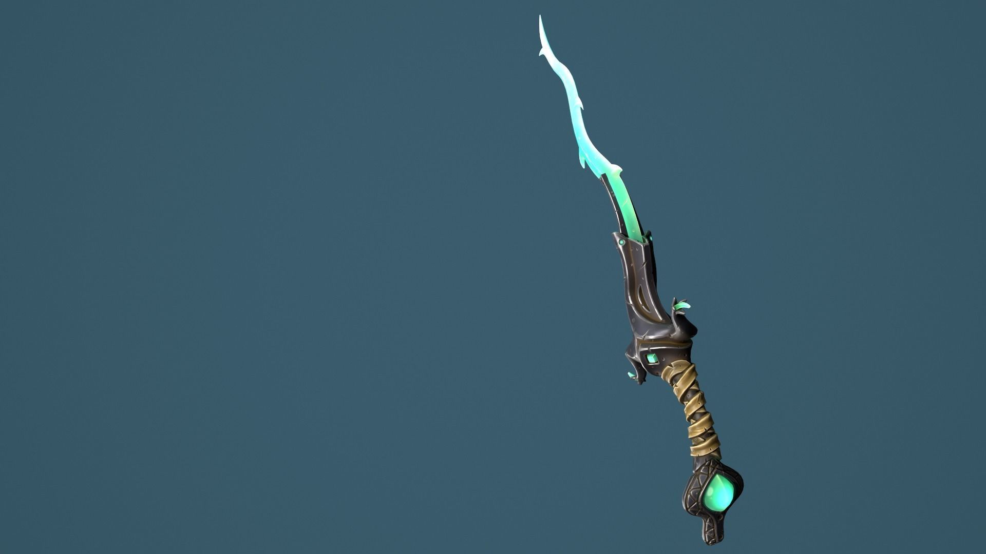 Snake sword Low-poly 3D model_35