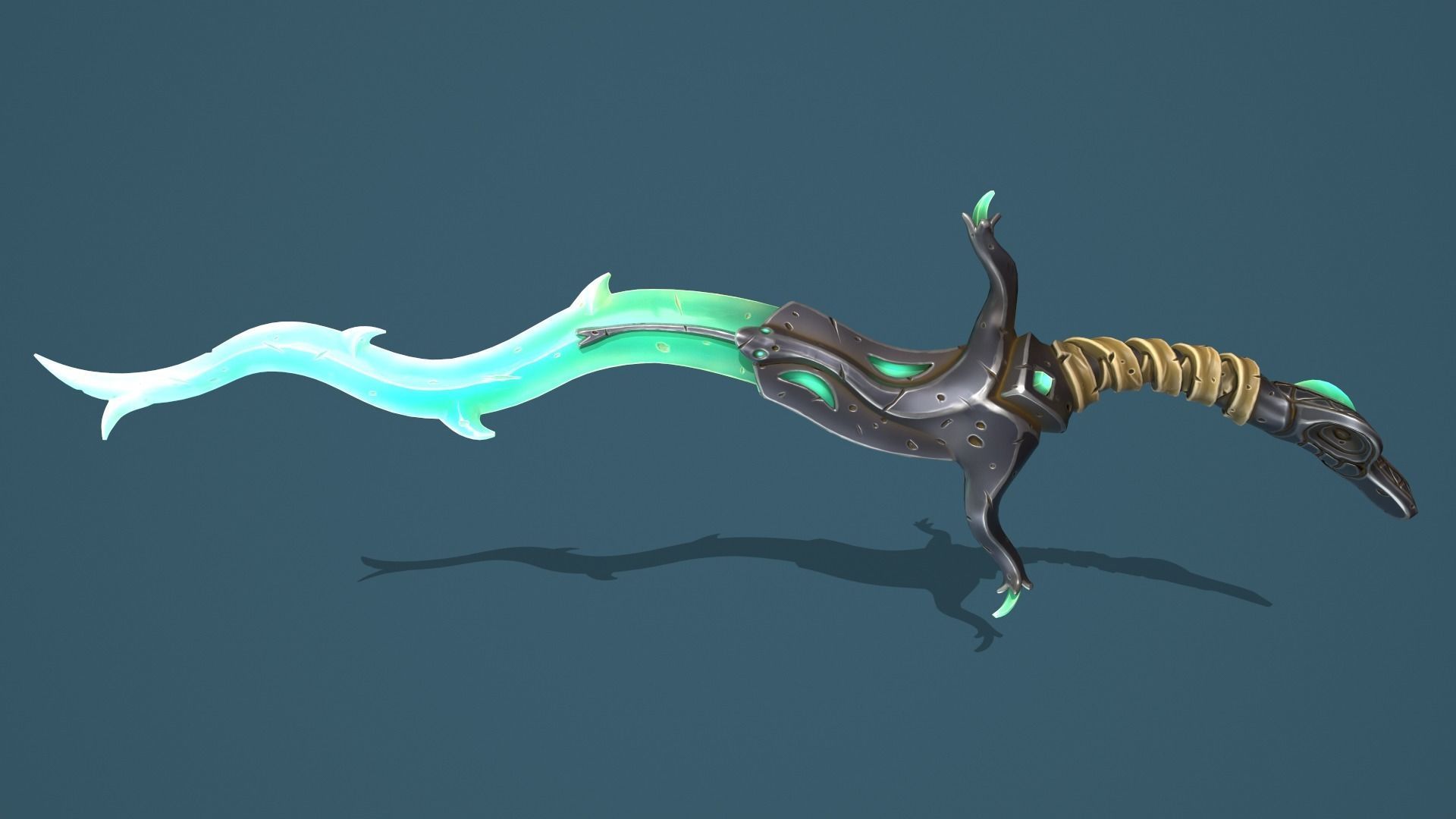 Snake sword Low-poly 3D model_15