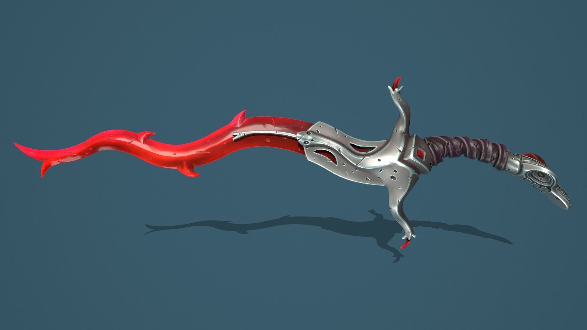 Snake sword Low-poly 3D model_12