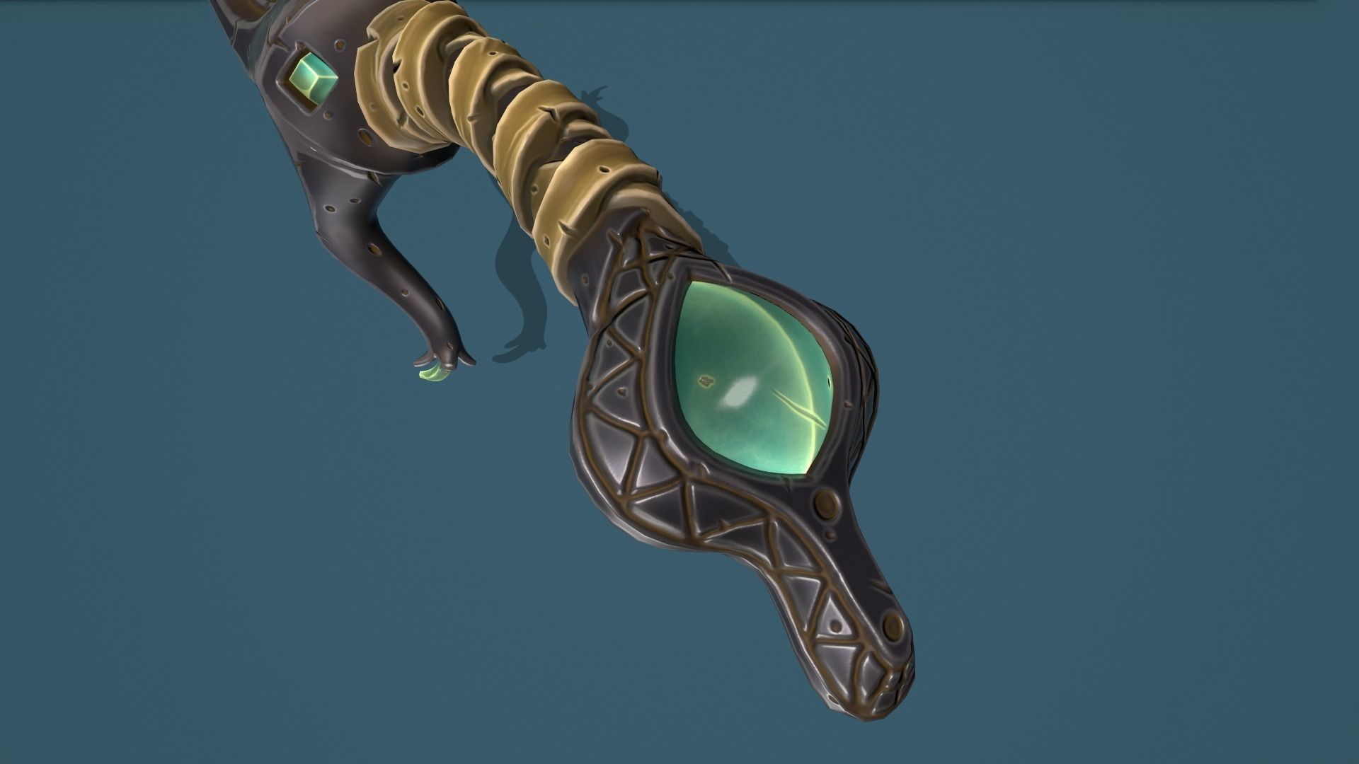 Snake sword Low-poly 3D model_24