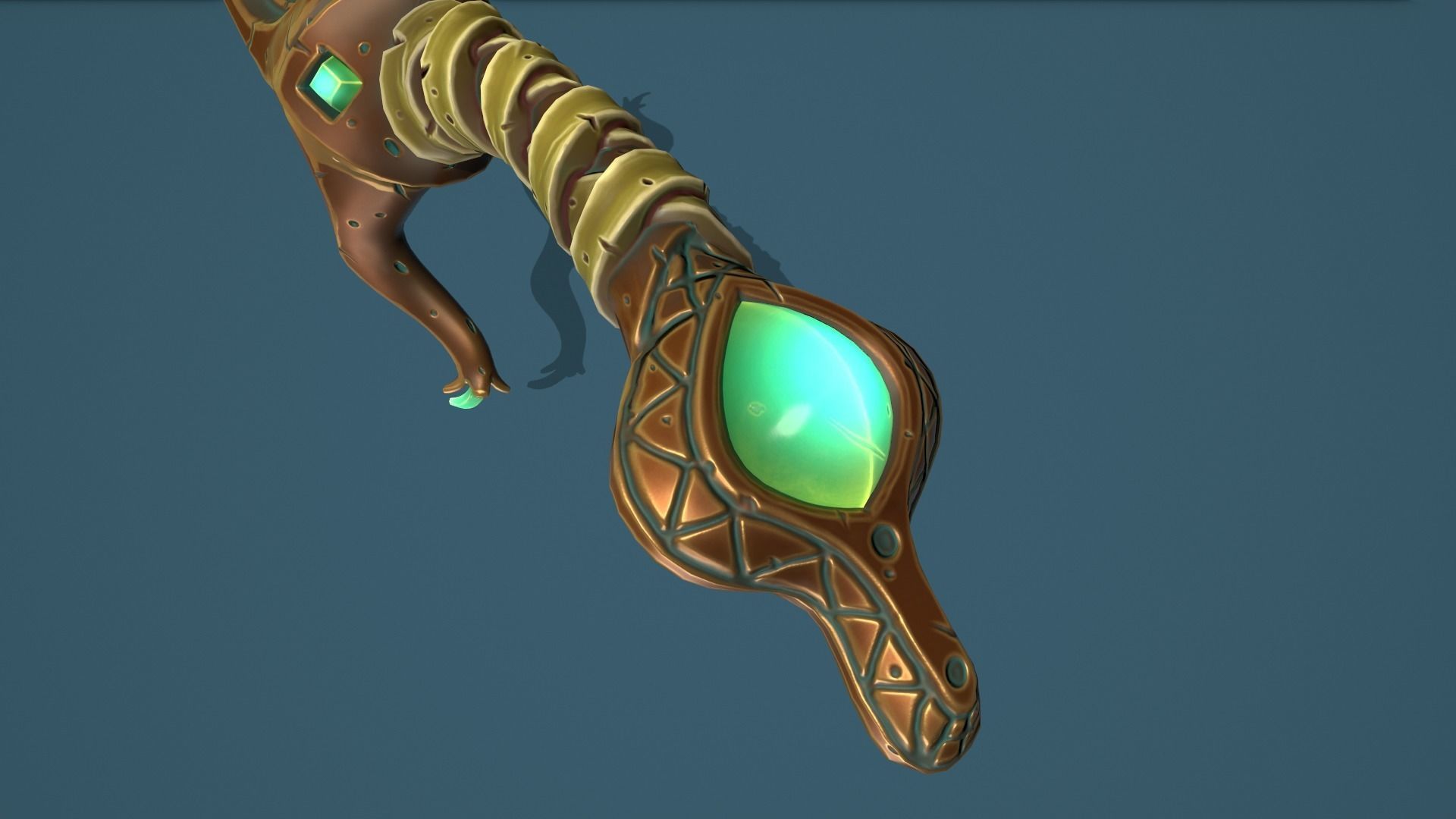 Snake sword Low-poly 3D model_22