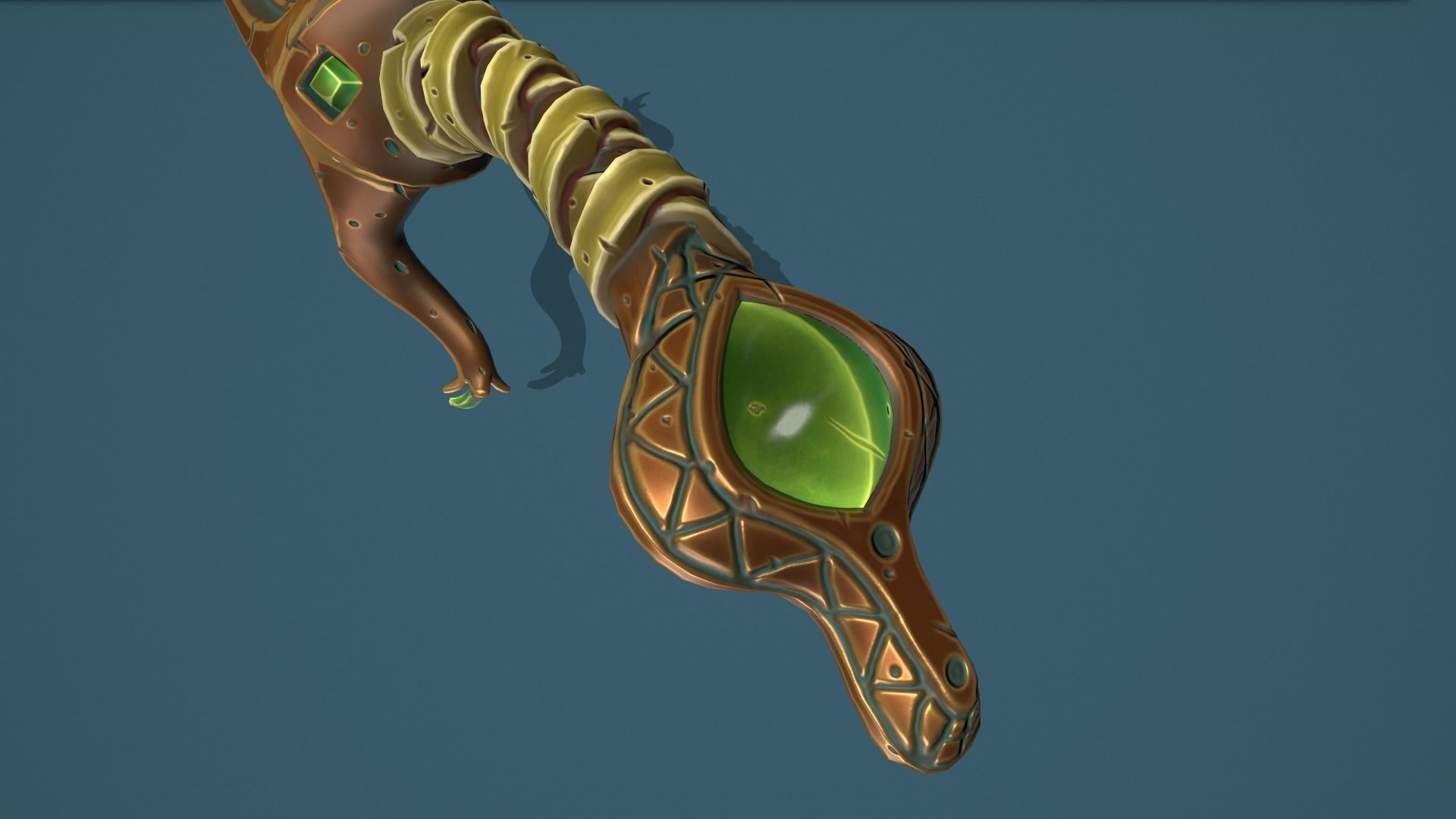 Snake sword Low-poly 3D model_21
