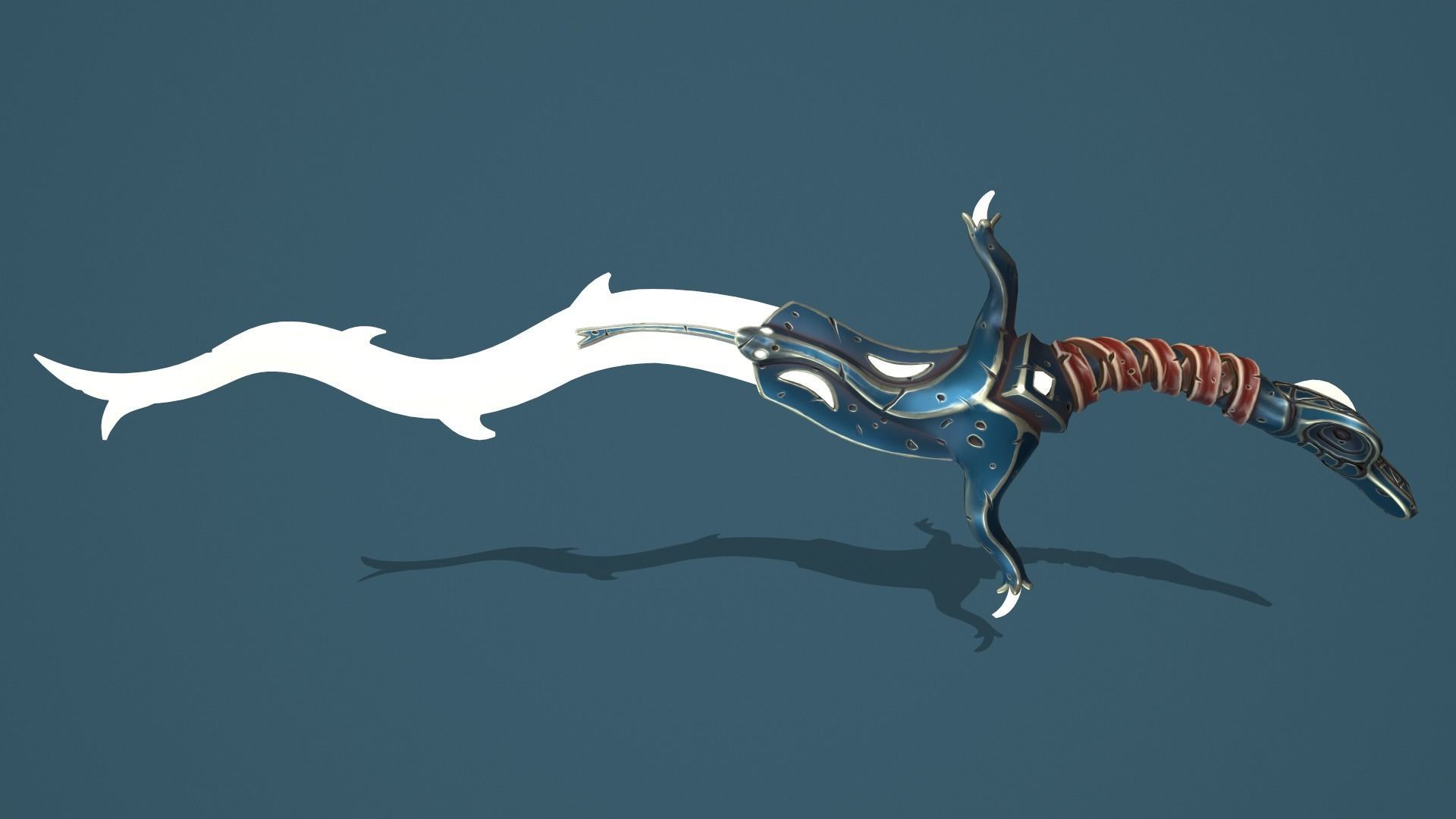 Snake sword Low-poly 3D model_17