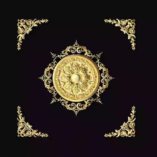 Central and corner decor ornament for furniture