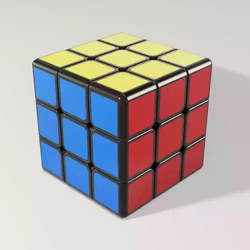 Rubiks Cube 3x3 3D model