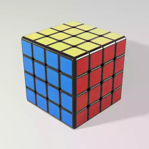 Rubiks Cube 4x4  Free 3D model