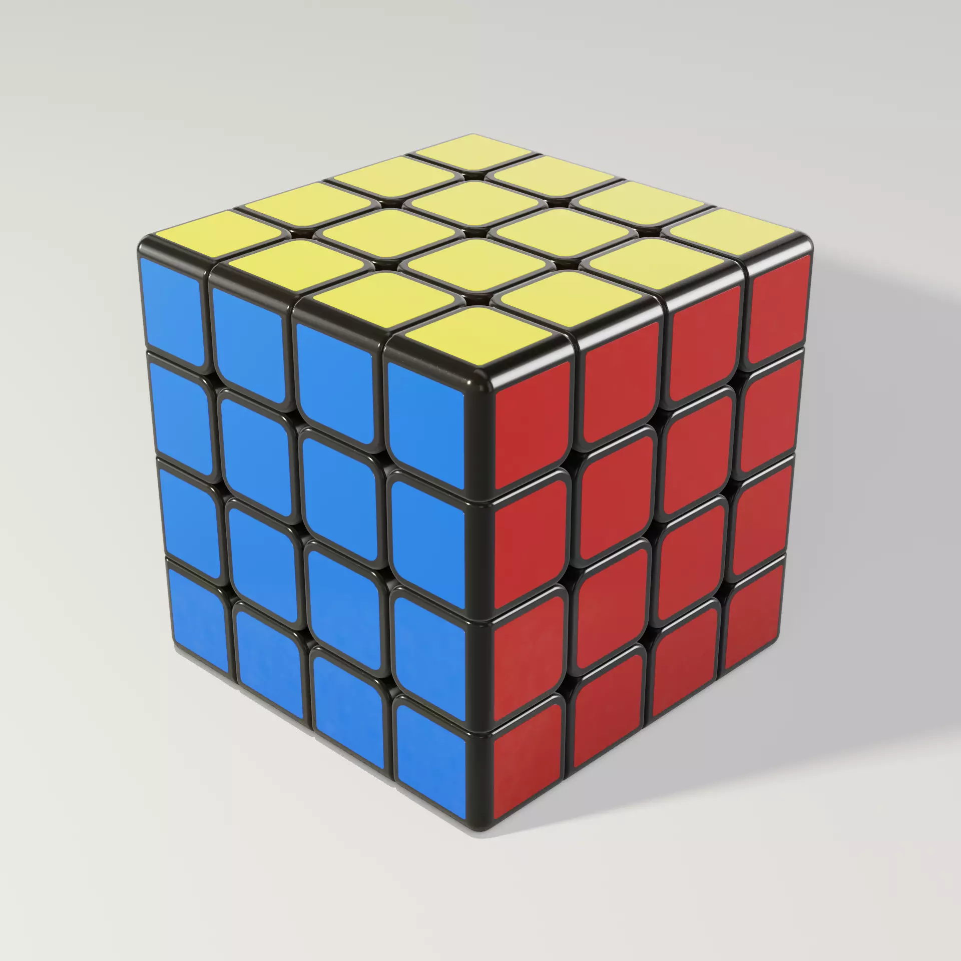 Rubiks Cube 4x4  Free 3D model_0