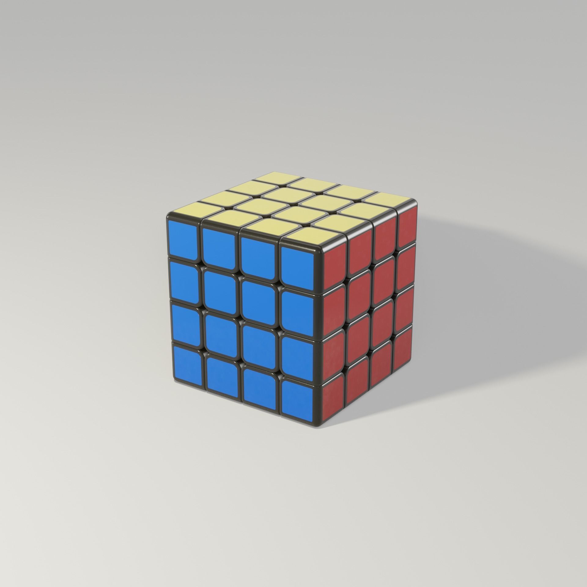 Rubiks Cube 4x4  Free 3D model_3