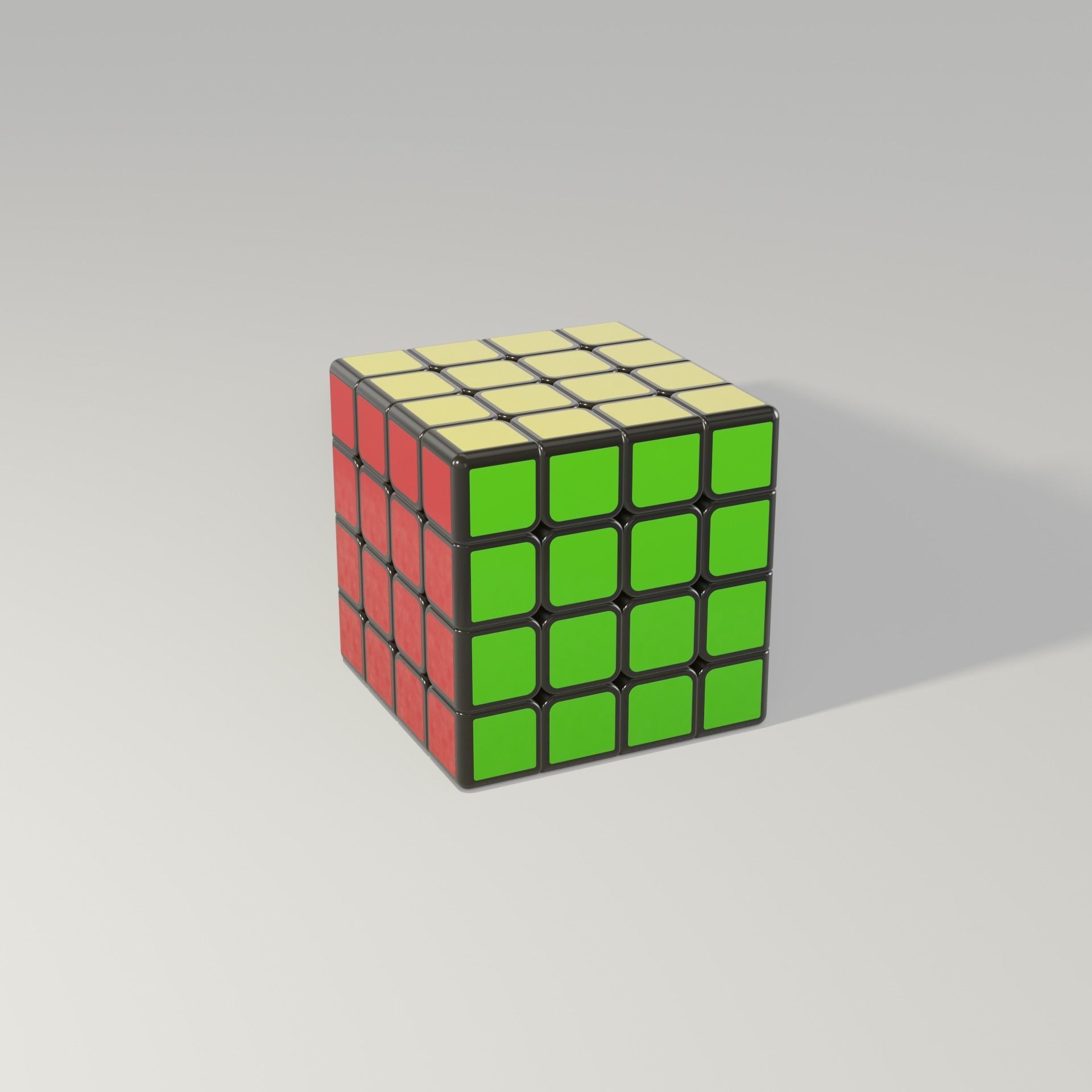 Rubiks Cube 4x4  Free 3D model_7