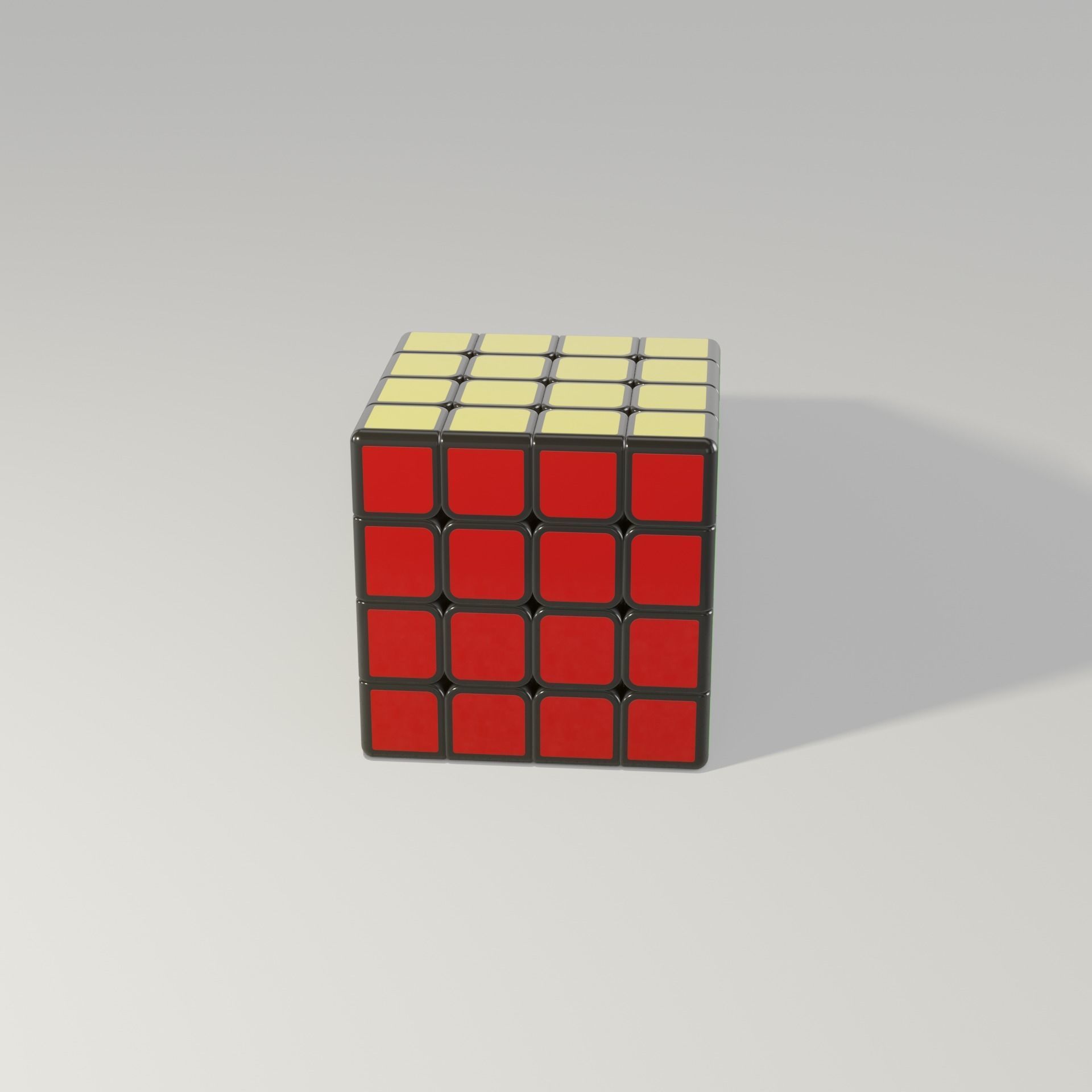 Rubiks Cube 4x4  Free 3D model_8