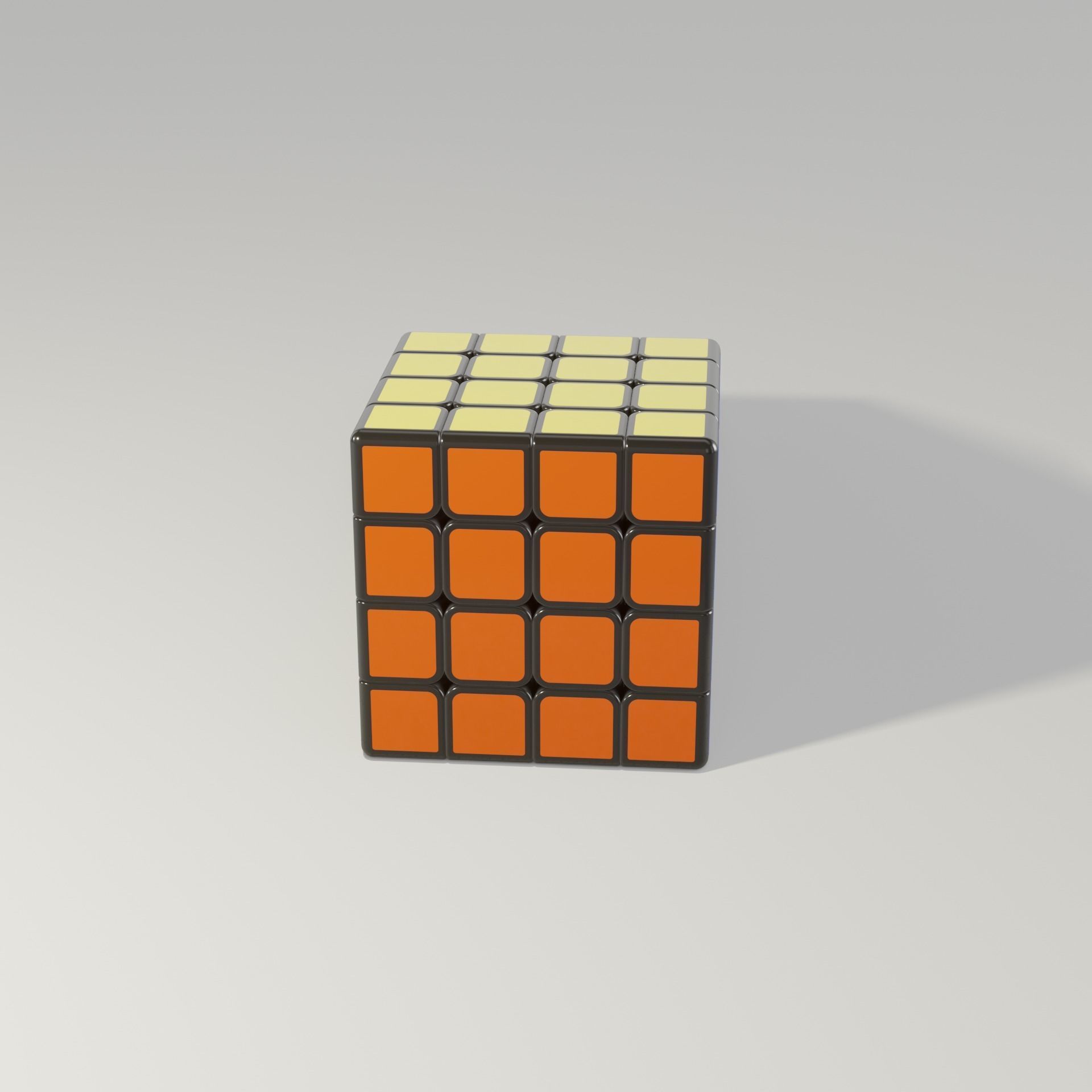 Rubiks Cube 4x4  Free 3D model_5