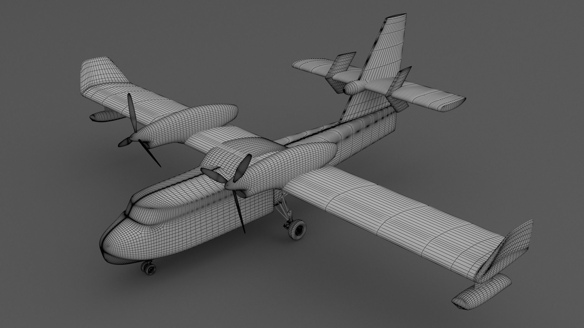 Canadair CL-415 3D model_9