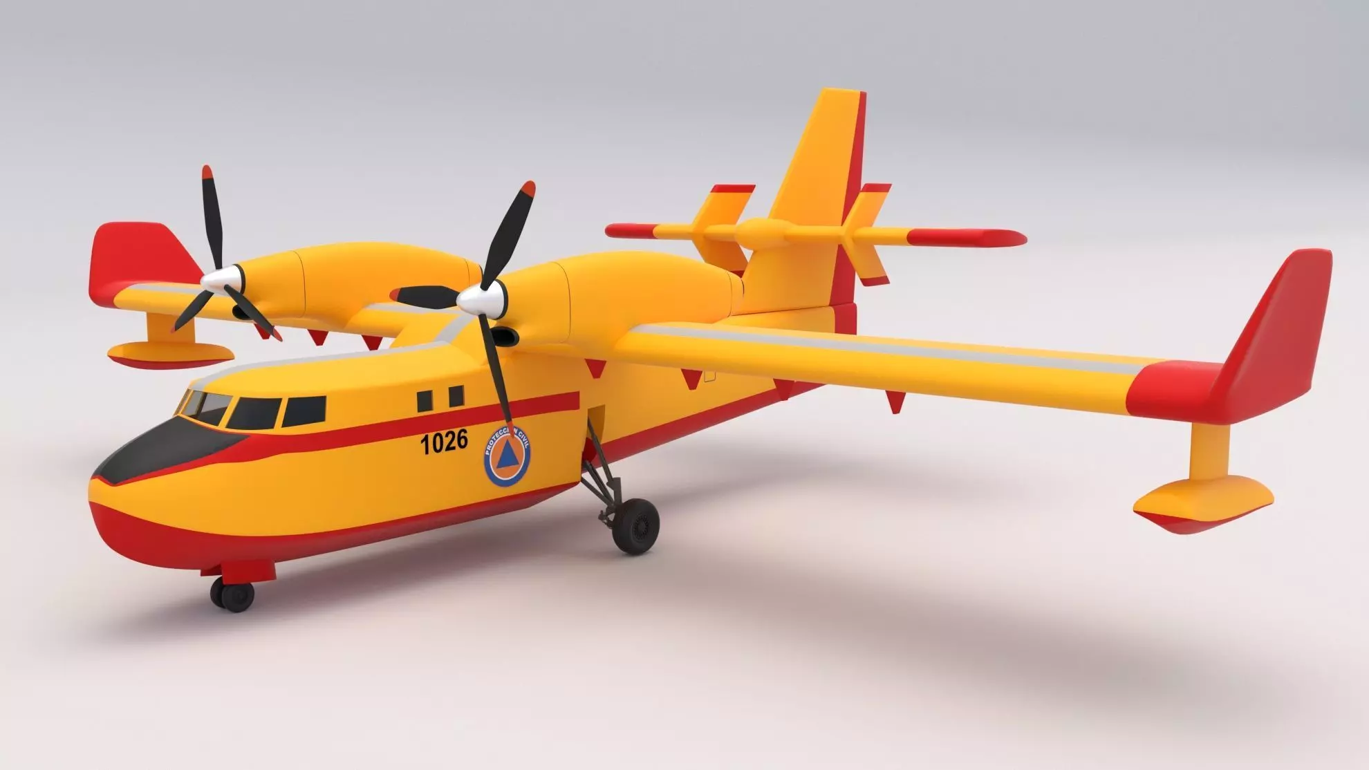 Canadair CL-415 3D model_0