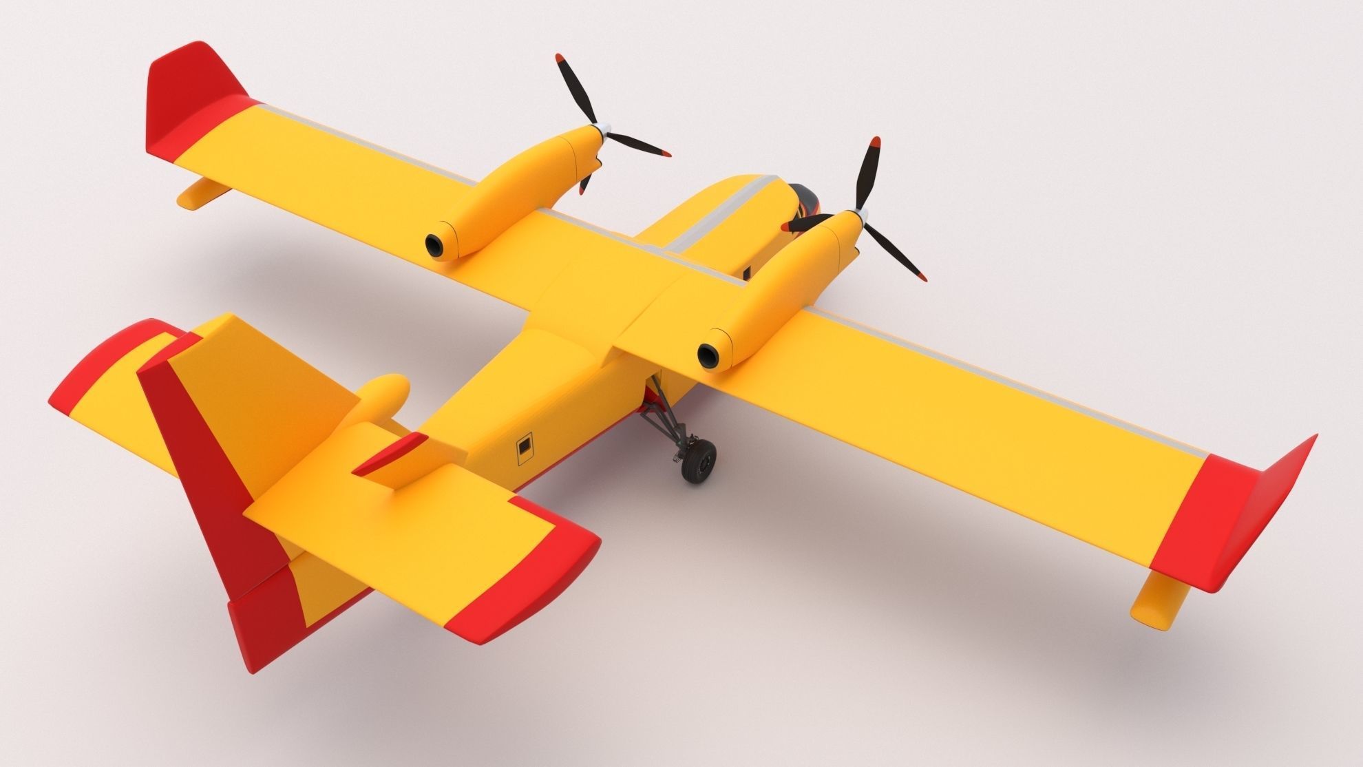 Canadair CL-415 3D model_7