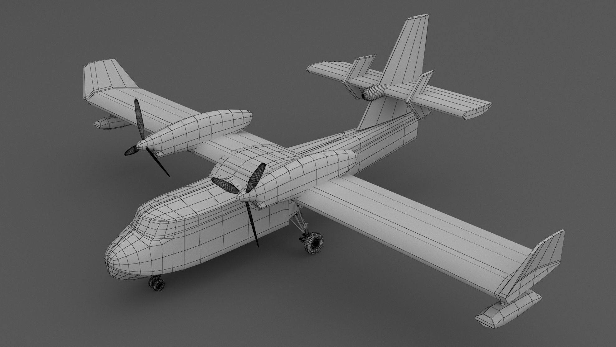 Canadair CL-415 3D model_8