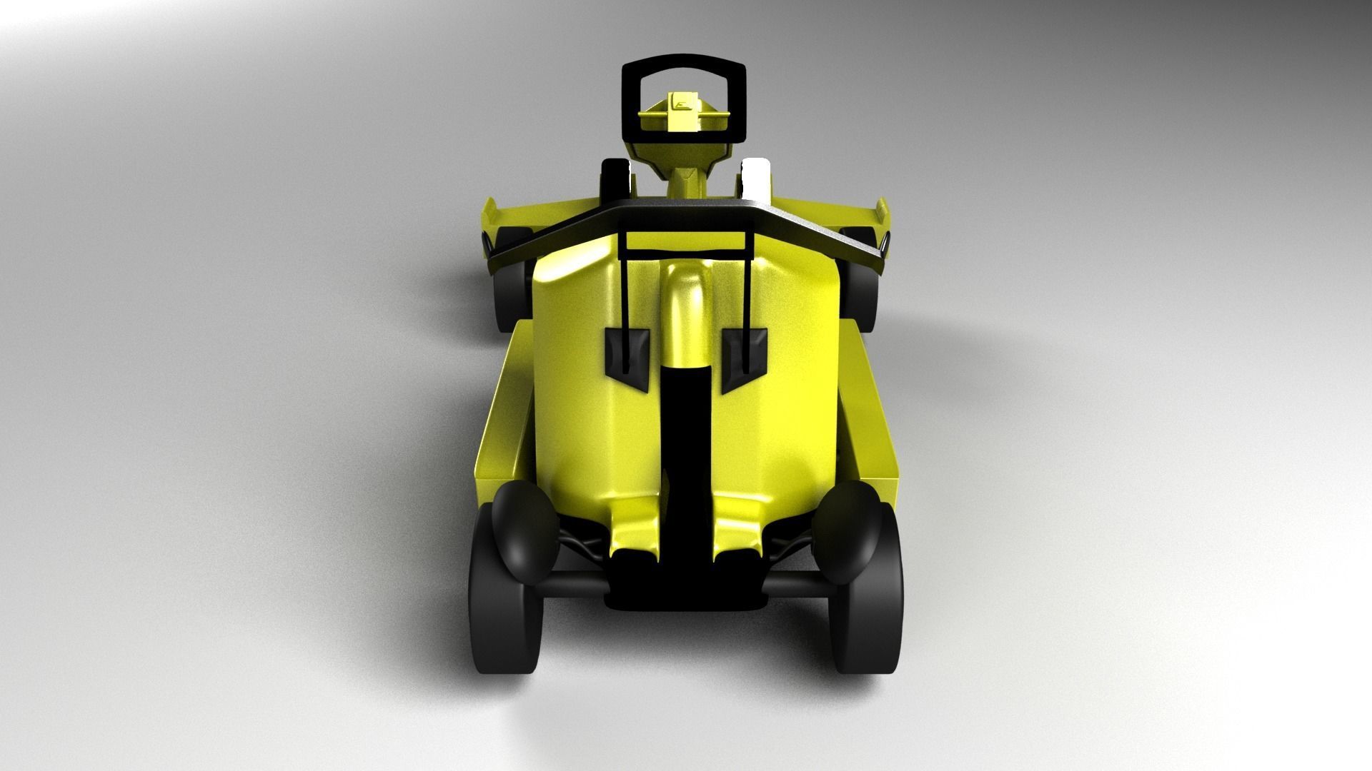 Go Kart Racing Car 3D model_7