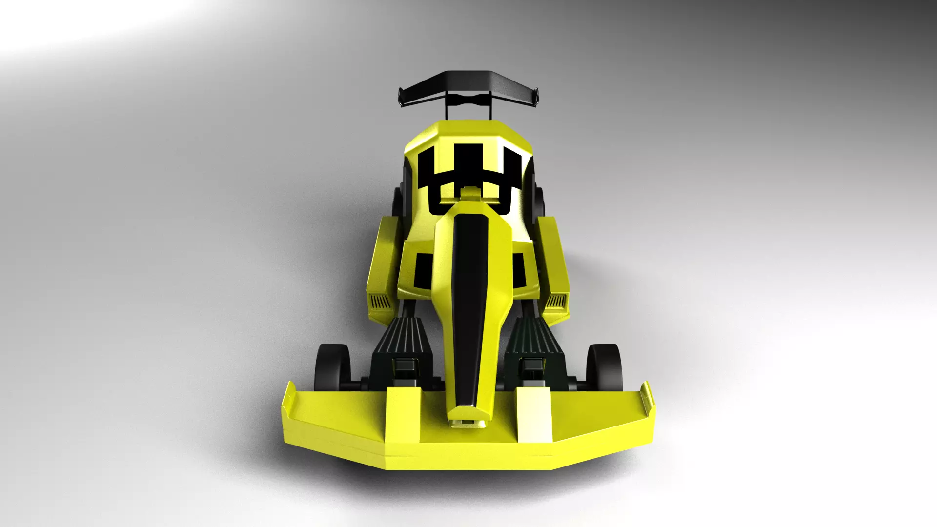 Go Kart Racing Car 3D model_0