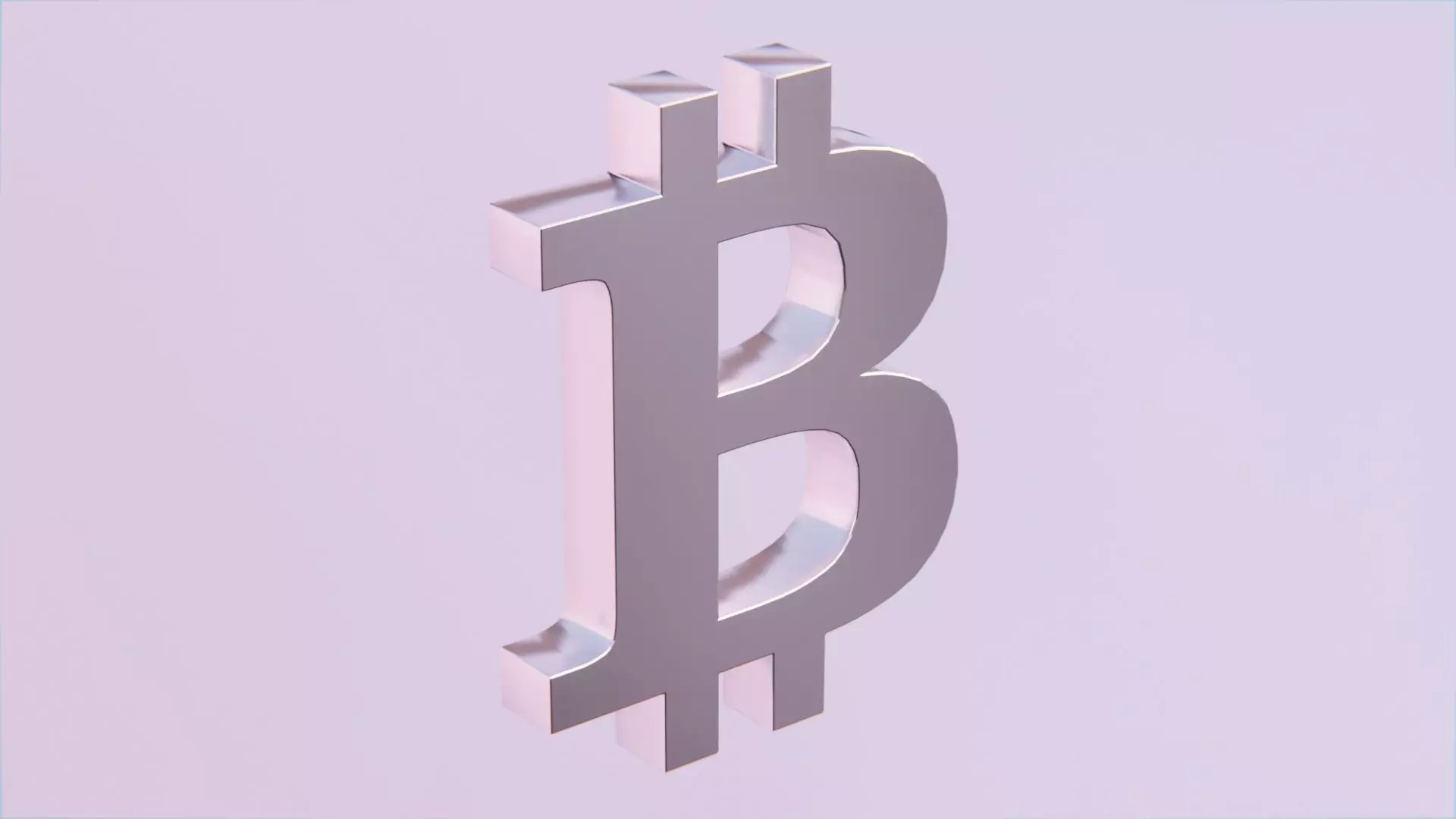Bitcoin Logo Free low-poly 3D model_0