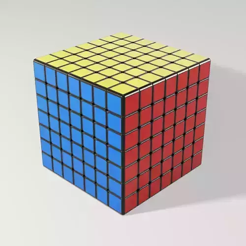 Rubiks Cube 7x7  3D model