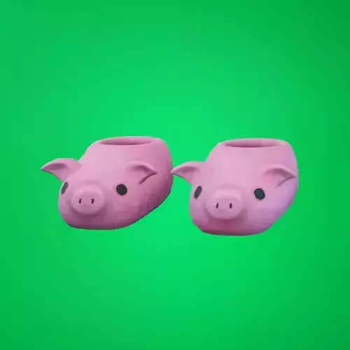 Stylized Pig Slipper