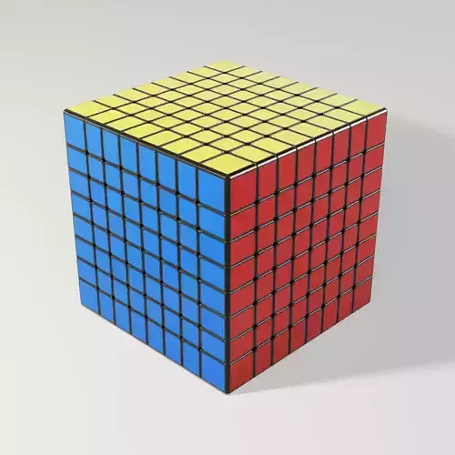 Rubiks Cube 8x8 3D model