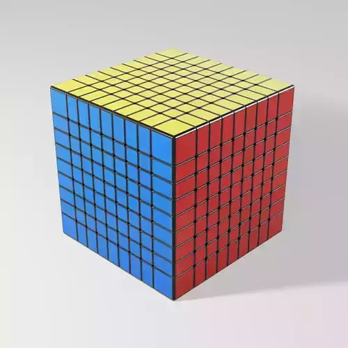 Rubiks Cube 9x9 3D model