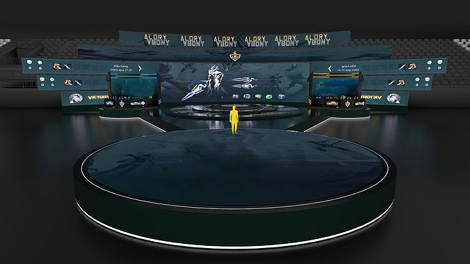 Circle stage 3D model